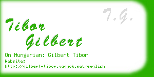 tibor gilbert business card